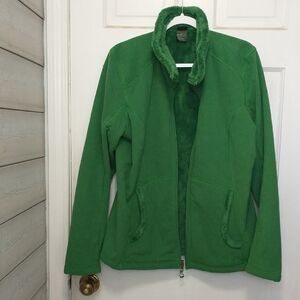 Koppen Green Teddy Fleece Jacket